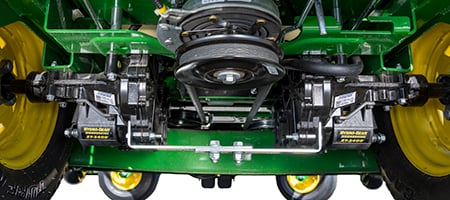 Dual Hydro-Gear® transmissions (Z740R shown)