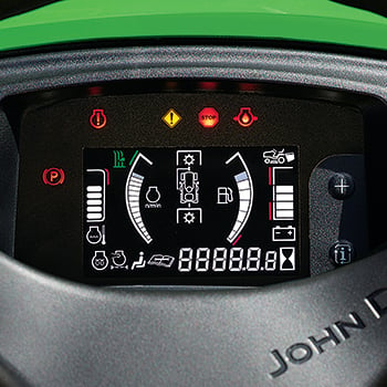 Gauges and indicator lights (switch turned on to illustrate functions)