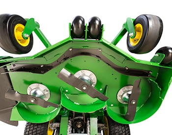 Mower deck underside (similar W48M mower shown)