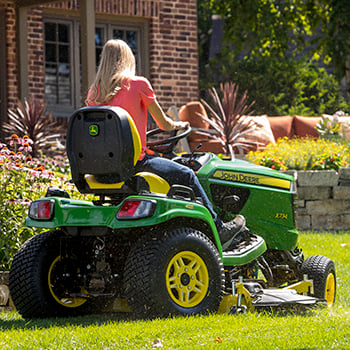 X730 Tractor mowing