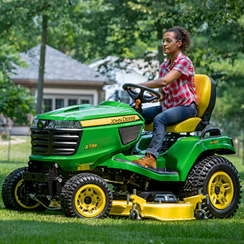 X739 Tractor mowing with 54-in. (137-cm) HC Mower Deck