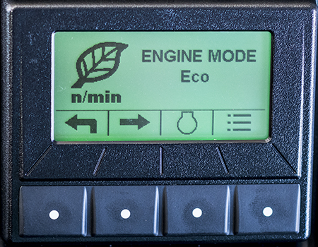 Eco mode in the TechControl display