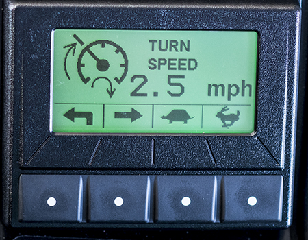 Turn Speed in the TechControl display