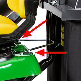 Rear bagger is mounted with CargO Mount points