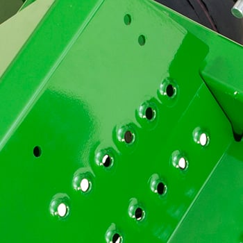 Foot peg mounting holes