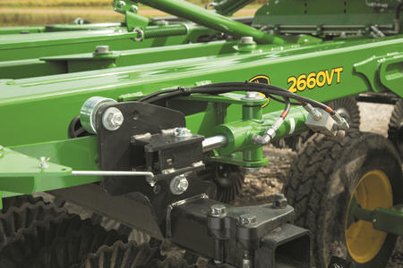 Gang angle adjustment on the 2660VT