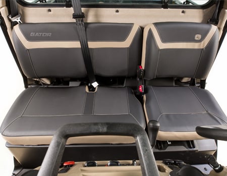 40/60 split three-passenger bench seat (shown on XUV 845R)