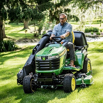 X739 Tractor mowing