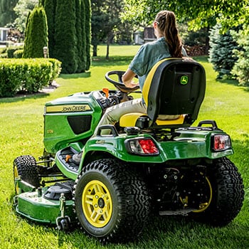 X739 Tractor mowing