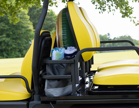 Between-seat cargo storage 