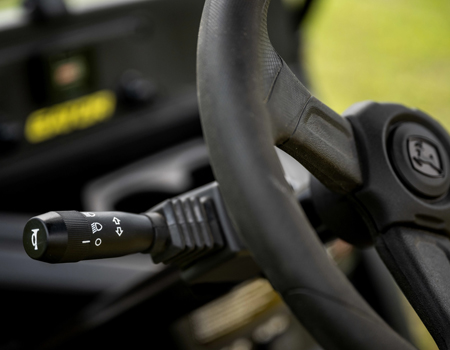 Optional automotive-style turn signal stalk