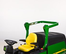 ROPS folded down for clearance