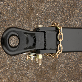 Clevis hitch is built strong for tough jobs