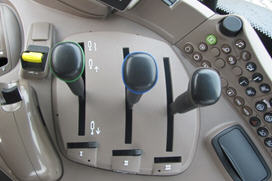 M-SCV controls on the right-hand console