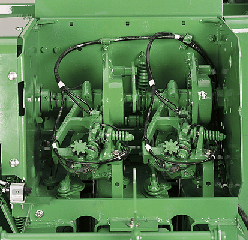 Small square baler knotter system