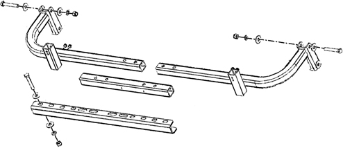 Lawn dethatching kit components
