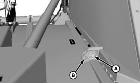 Wing lock in locked position