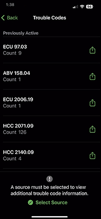 Wireless Trouble Code Access
