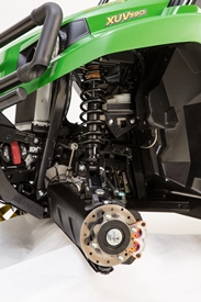 XUV front suspension detail