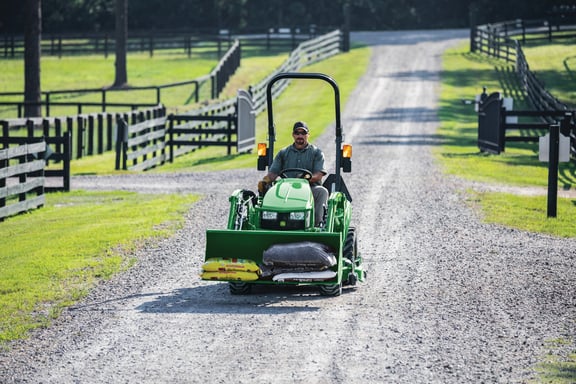 Pre-Owned John Deere 1023E Compact Tractor with 120R Loader in Loxahatchee, FL Photo 1