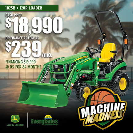 Image of John Deere 1025R with 120R Loader