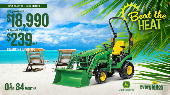 Image of John Deere 1025R with 120R Loader