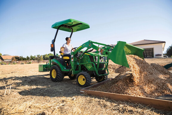 Pre-Owned John Deere 1025R with 120R Loader in Fort Myers, FL Photo 2