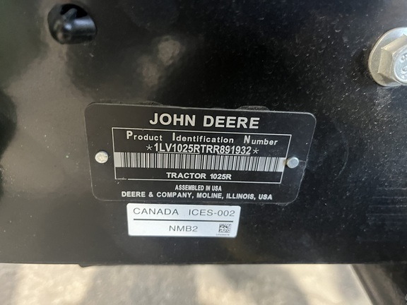 Pre-Owned John Deere 1025R in Palmetto, FL Photo 5
