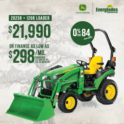 Image of John Deere 2025R with 120R Loader