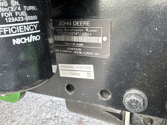 Pre-Owned John Deere 2038R in WINTER PARK, FL Photo 5