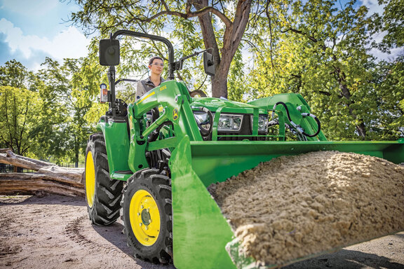 Pre-Owned John Deere 3025D Compact Tractor with 300E Loader in Orlando, FL Photo 2