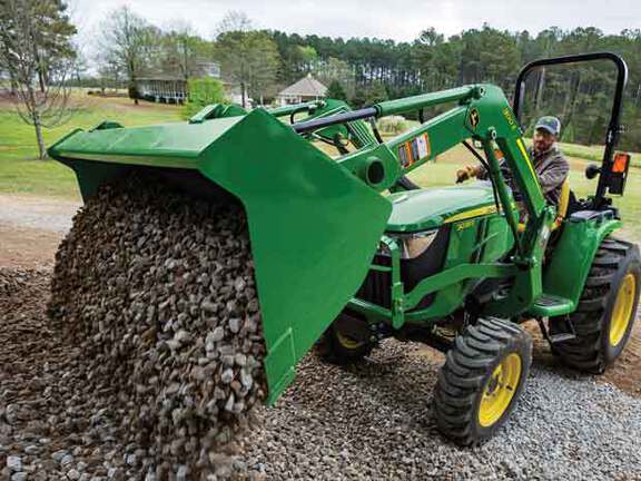 Pre-Owned John Deere 3038E Compact Utility Tractor with 300E Loader Loader in Homestead, FL Photo 2