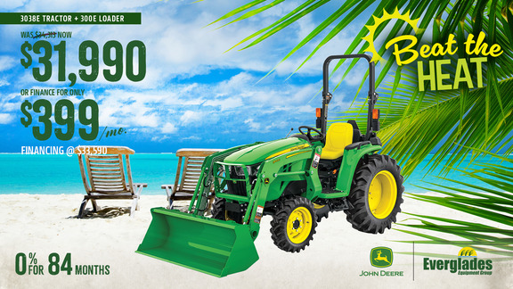 Image of John Deere 4044M Compact Tractor with 400E Loader