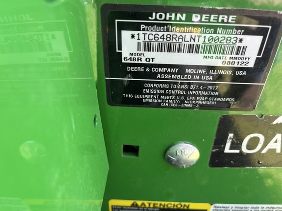 Pre-Owned John Deere 648R 48 in Fort Pierce, FL Photo 5