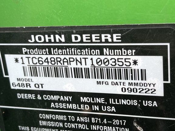 Pre-Owned John Deere 648R 48 in Leesburg, FL Photo 5