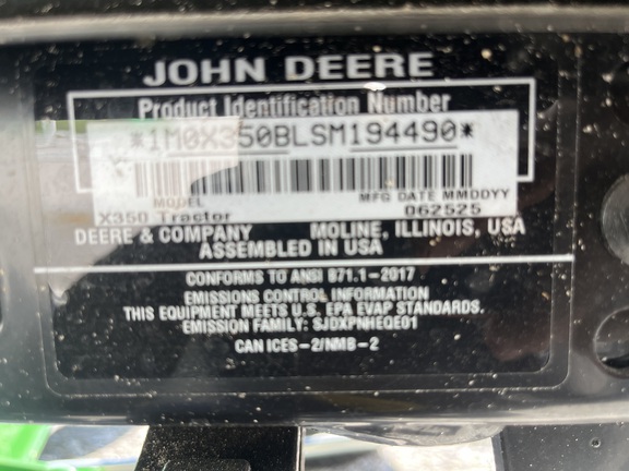 Pre-Owned John Deere X350 48 in North Port, FL Photo 5