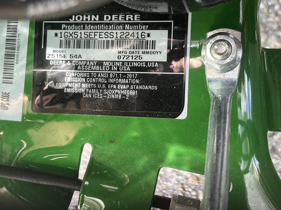 Pre-Owned John Deere Z515E 54 in North Port, FL Photo 6