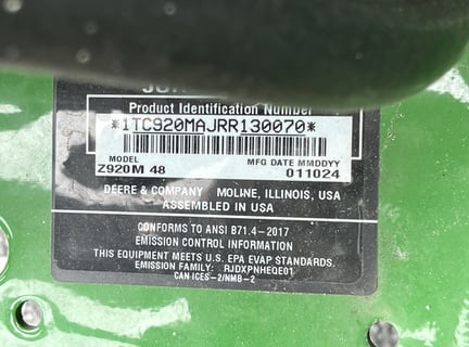 Pre-Owned John Deere Z920M in Fort Pierce, FL Photo 6