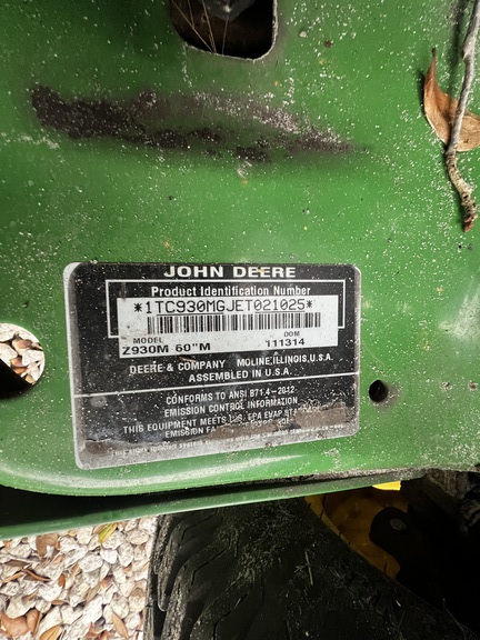 Pre-Owned John Deere Z930M in Plant City, FL Photo 5