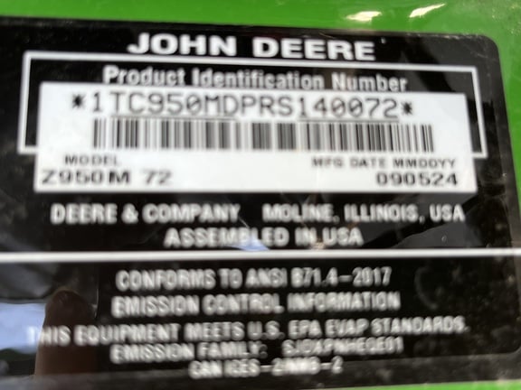 Pre-Owned John Deere Z950M in Fort Myers, FL Photo 5