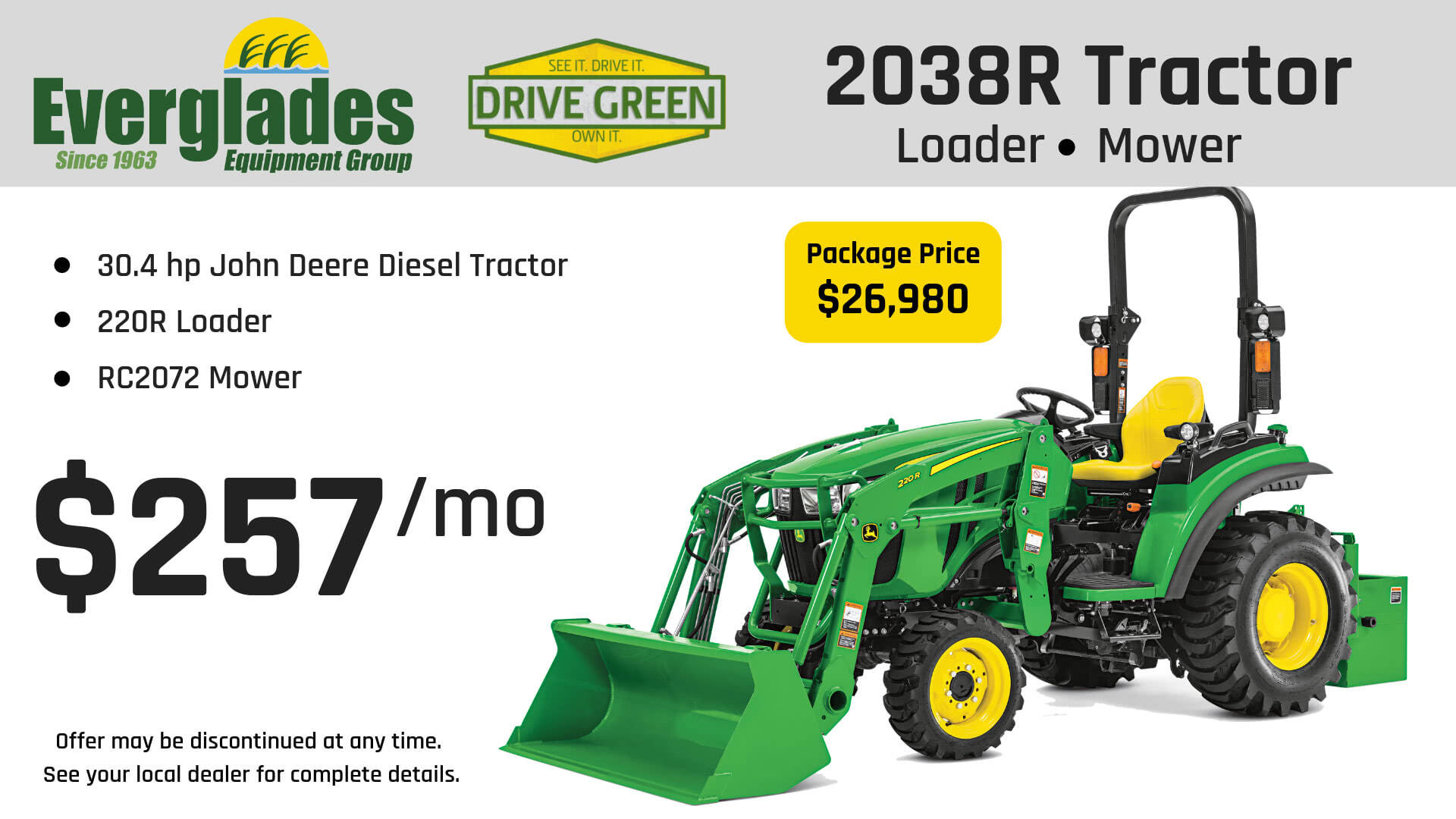 Download Everglades Equipment Group 2038R Tractor Package Equipment ...