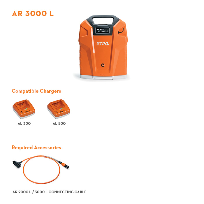 Alternate Image of STIHL AR 3000 L Backpack Battery Battery