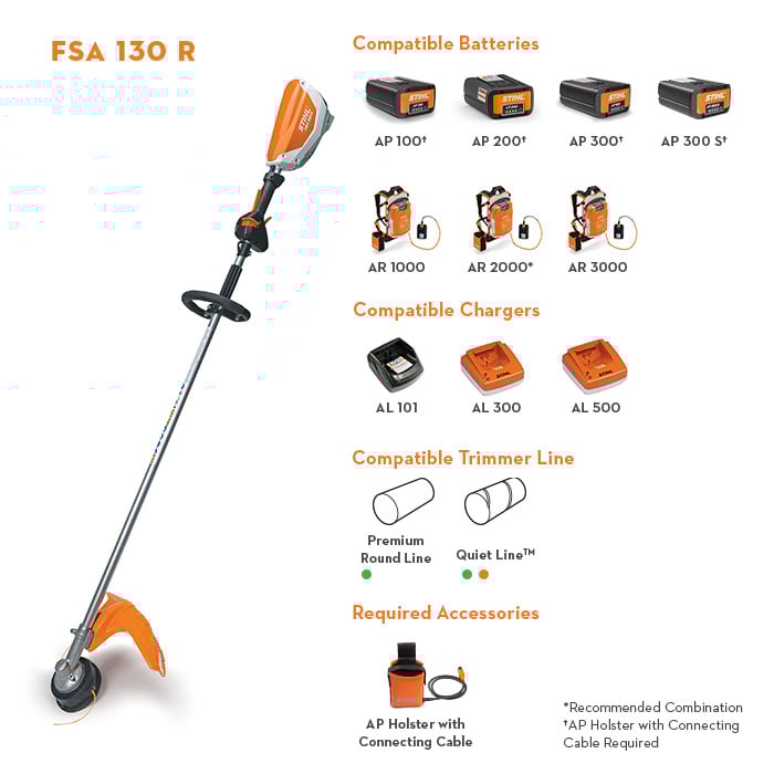 Alternate Image of STIHL FSA 130 R Battery Trimmer