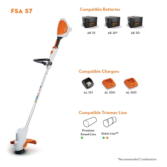 Alternate Image of STIHL FSA 57 Battery Trimmer