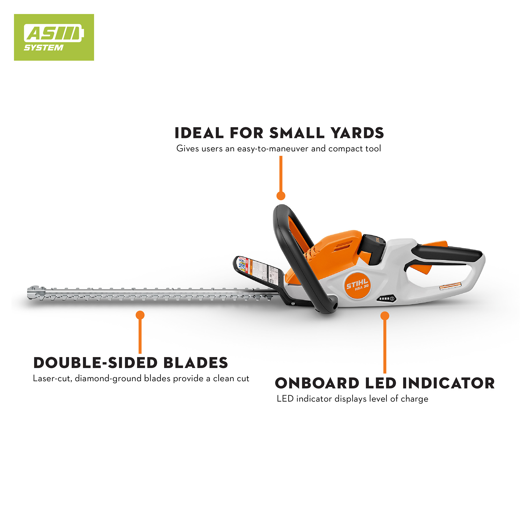 Alternate Image of STIHL HSA 30 Battery Hedge Trimmer