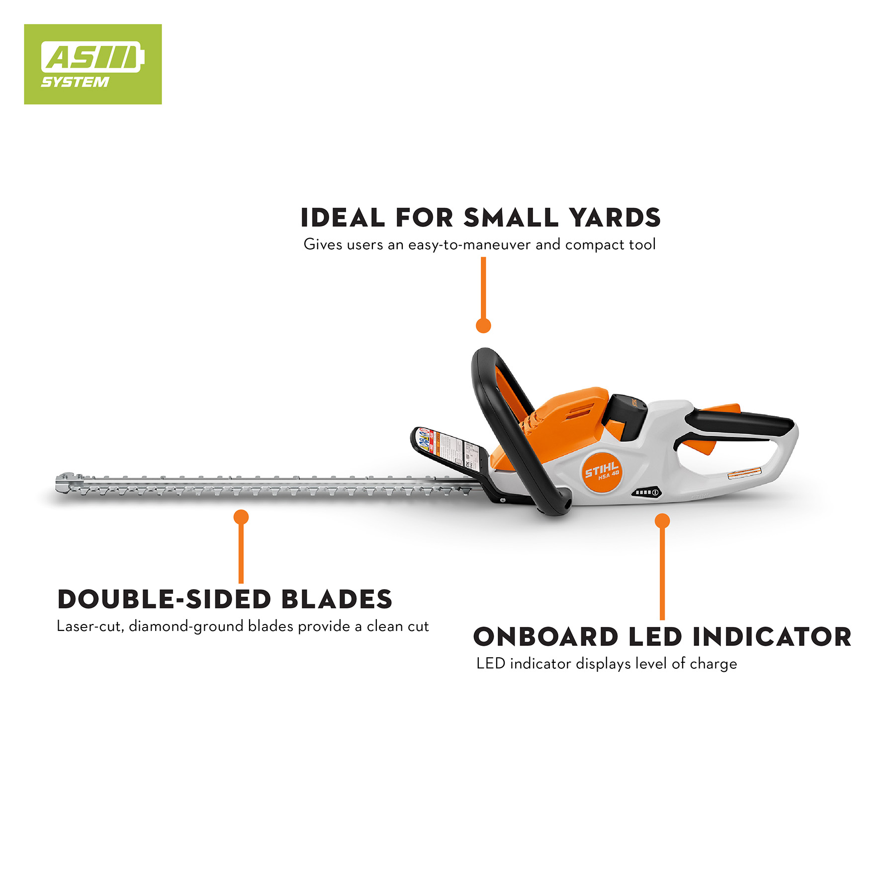 Alternate Image of STIHL HSA 40 Battery Hedge Trimmer