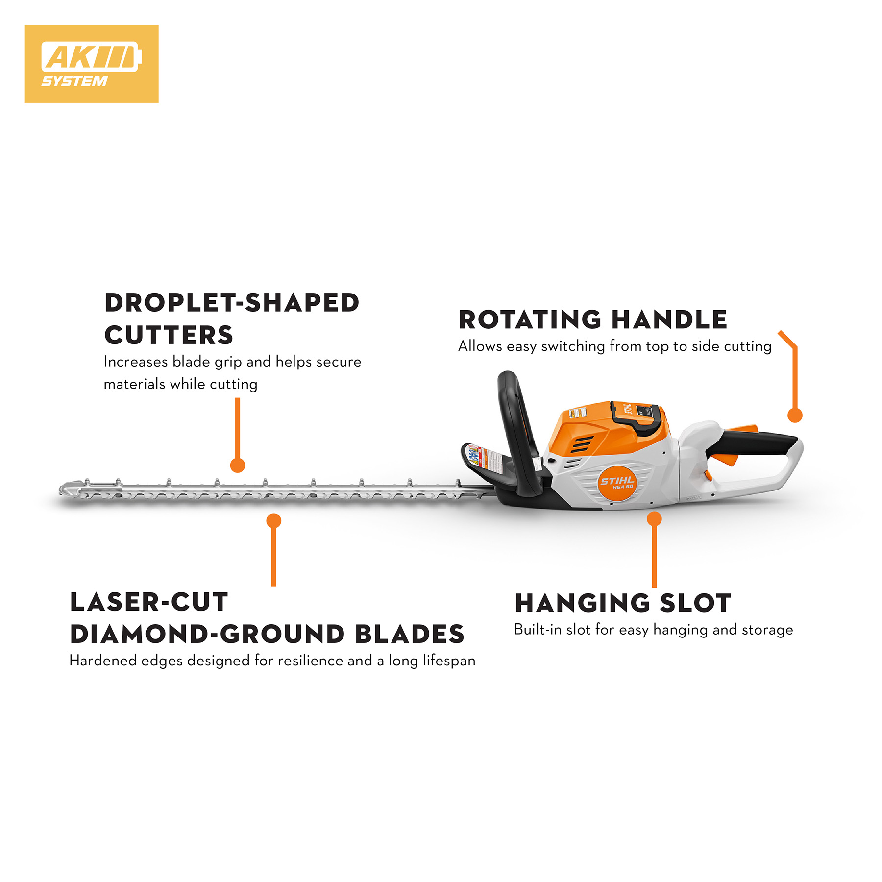 Alternate Image of STIHL HSA 60 Battery Hedge Trimmer