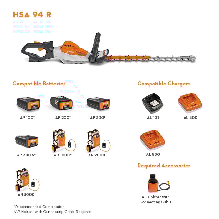 Alternate Image of STIHL HSA 94 R Battery Hedge Trimmer