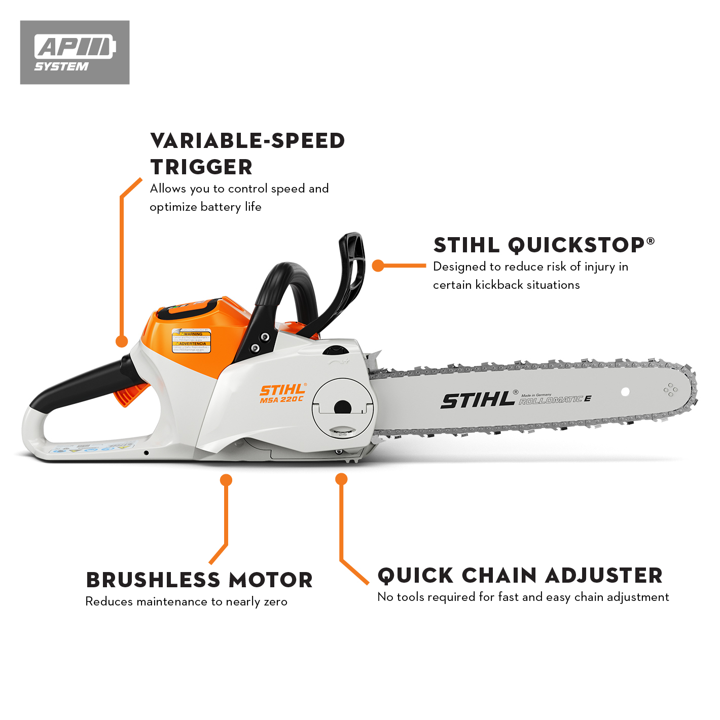 Alternate Image of STIHL MSA 220 C-B Battery Saw