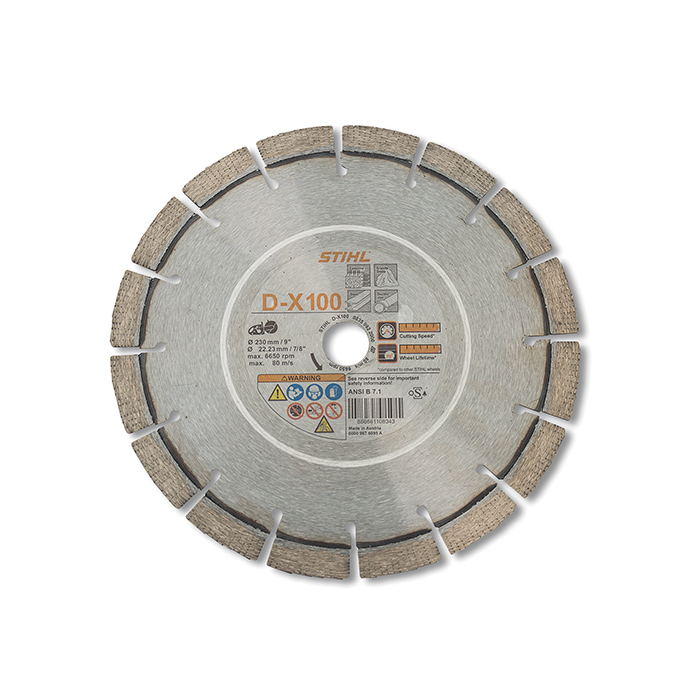 Image of D-X 100 Diamond Wheel for Hard Stone/Concrete - Premium Grade